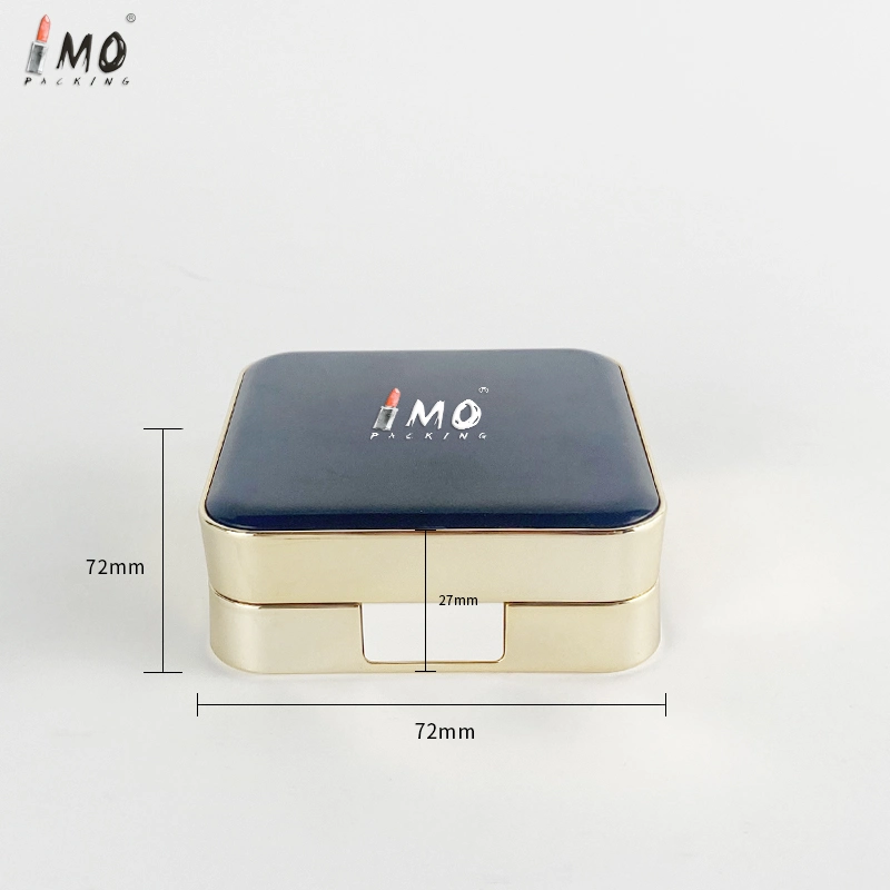 Wholesale Factory Hot Sale Cosmetic Packaging Refillable Foundation Square Empty Pressed Compact Powder Case