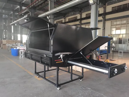 4X4 Hilux camion et boîtes à outils de ramassage auvent en aluminium Ute avec verrouillage de queue de baleine et Rhs