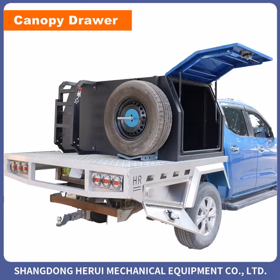 Nouvelle boîte à outils de camion en aluminium blanc étanche Standard, auvent Ute pour camion