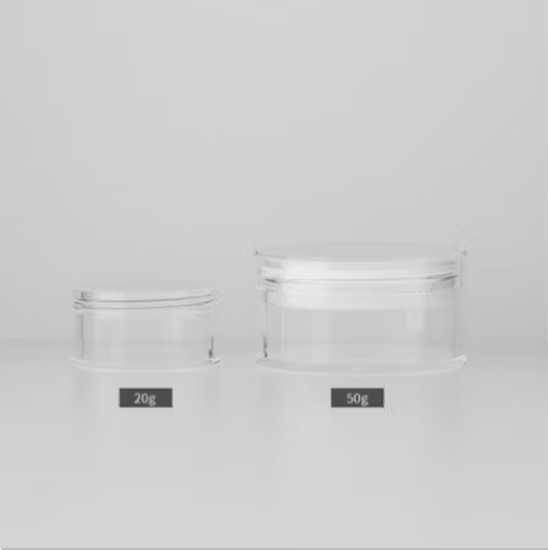 Emballage cosmétique 30/50g caisse de poudre libre en plastique